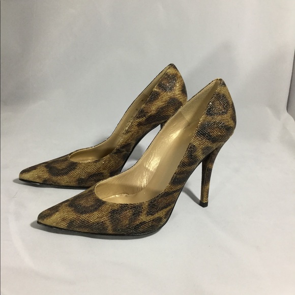 NIB Stuart Weitzman Leopard Heels, Size 6 - Picture 3 of 7